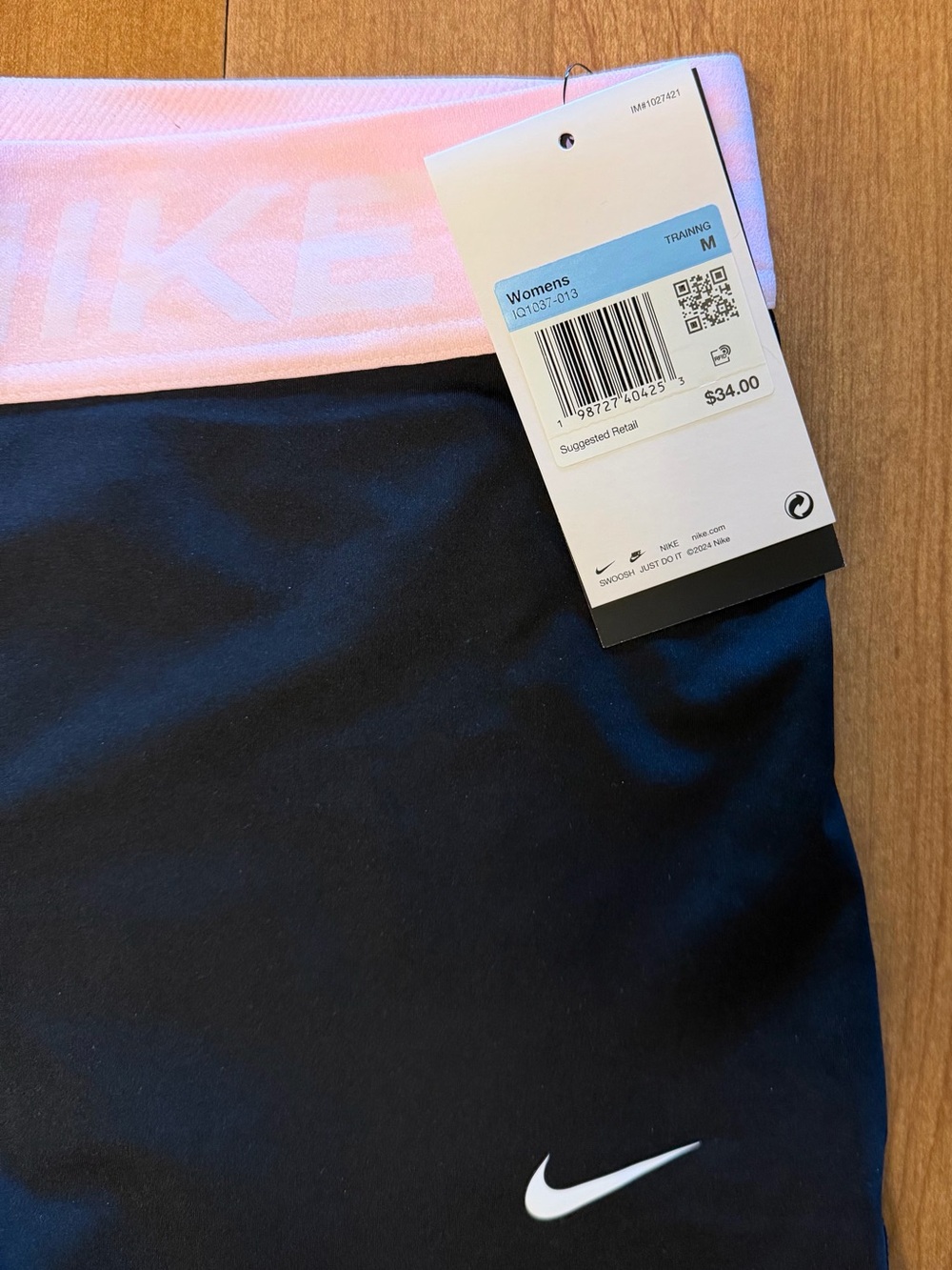 Nike Pro Women’s Performance Shorts - Teal Green & Black/ Pink - Picture 3 of 7